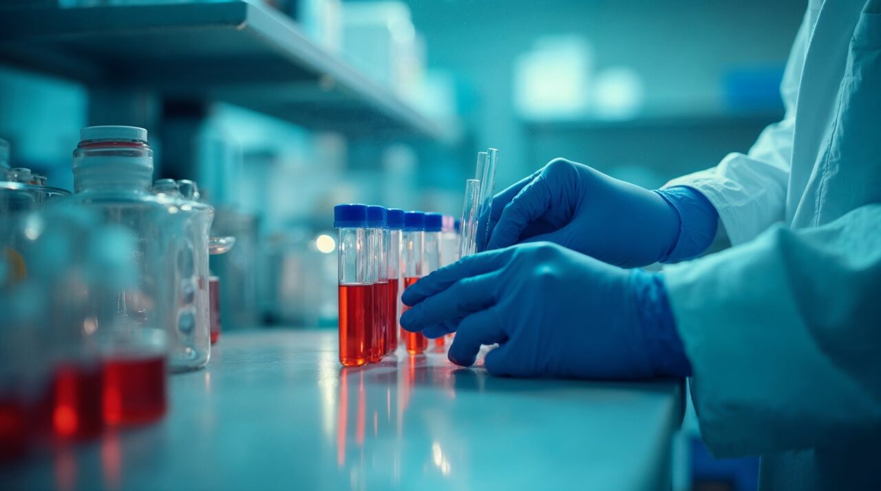 Safe handling of biological samples in the laboratory for medical-grade storag